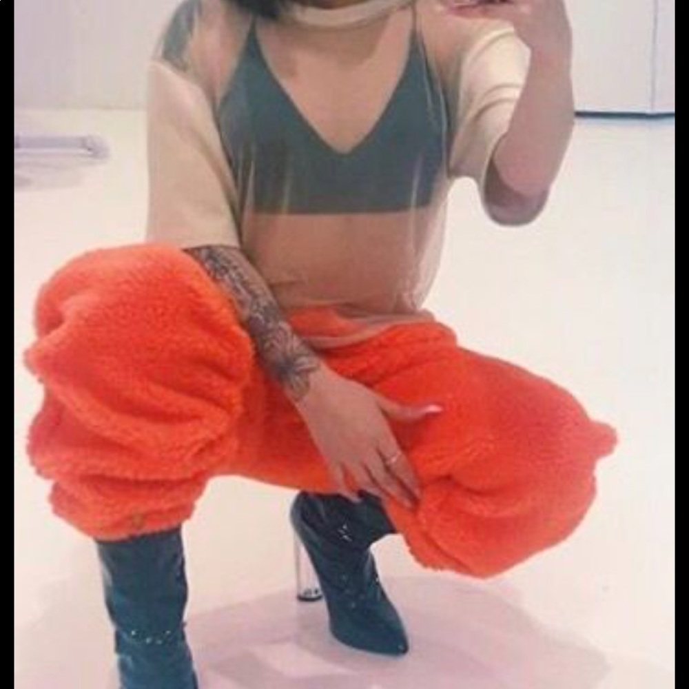 Fluffy joggers